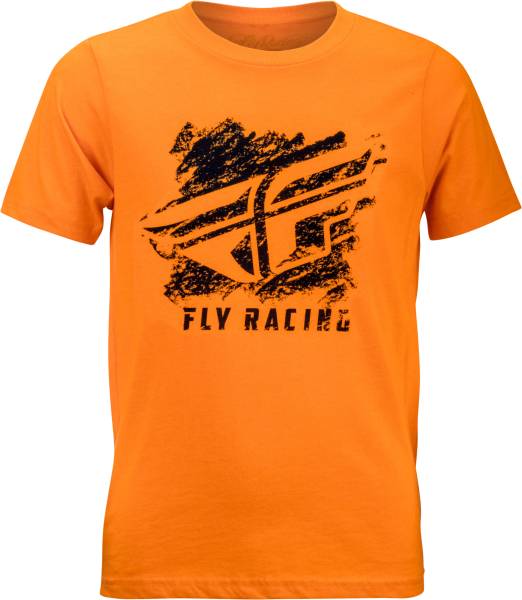 FLY RACING - FLY BOY'S CRAYON TEE ORANGE YL ORANGE YL - Image 1