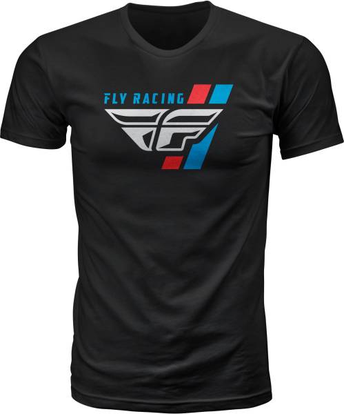 FLY RACING - FLY RETRO STRIPE TEE BLACK 2X - Image 1