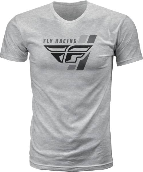 FLY RACING - FLY RETRO STRIPE TEE HEATHER GREY 2X - Image 1