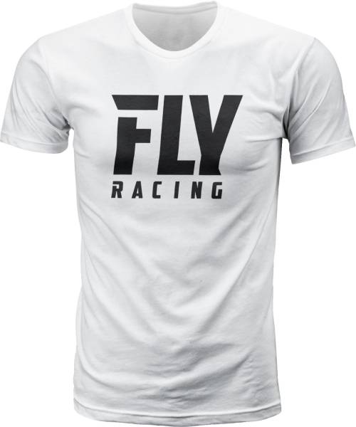 FLY RACING - FLY LOGO TEE WHITE 2X WHITE 2X - Image 1