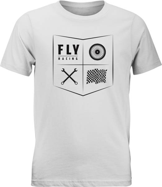 FLY RACING - YOUTH FLY ALL THINGS MOTO TEE WHITE YL - Image 1