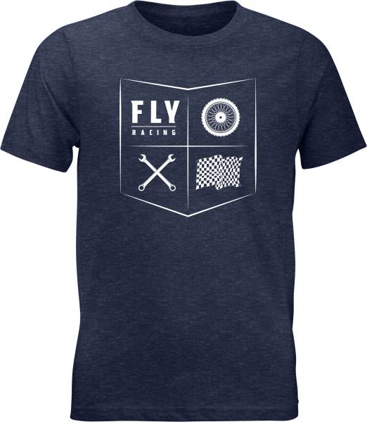 FLY RACING - YOUTH FLY ALL THINGS MOTO TEE MIDNIGHT NAVY YL - Image 1