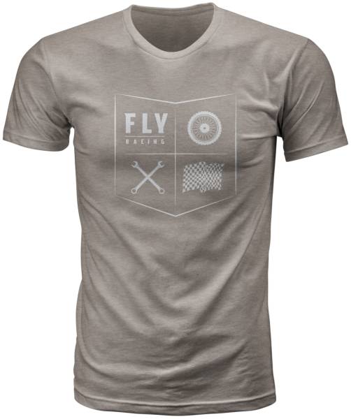 FLY RACING - FLY ALL THINGS MOTO TEE STONE GREY 2X - Image 1