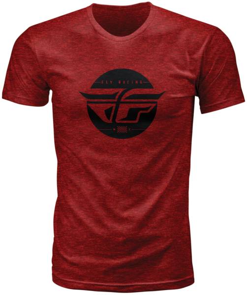 FLY RACING - FLY INVERSION TEE BLAZE RED HEATHER 2X - Image 1