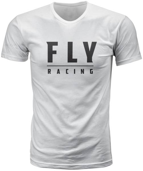 FLY RACING - FLY LOGO TEE WHITE 2X - Image 1