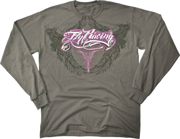 FLY RACING - CUSTOM LONG SLEEVE TEE SMOKE 2 X - Image 1