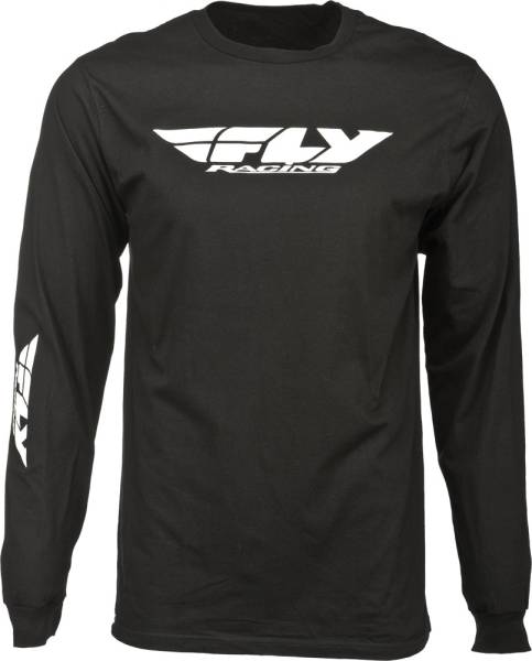 FLY RACING - CORPORATE L/S TEE BLACK 2X - Image 1