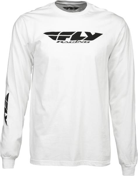 FLY RACING - CORPORATE L/S TEE WHITE 2X - Image 1