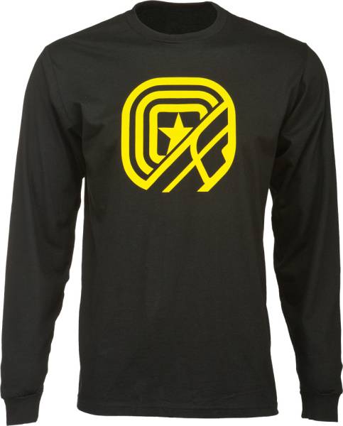 FLY RACING - RISING STAR L/S TEE BLACK/YELLOW 2X - Image 1