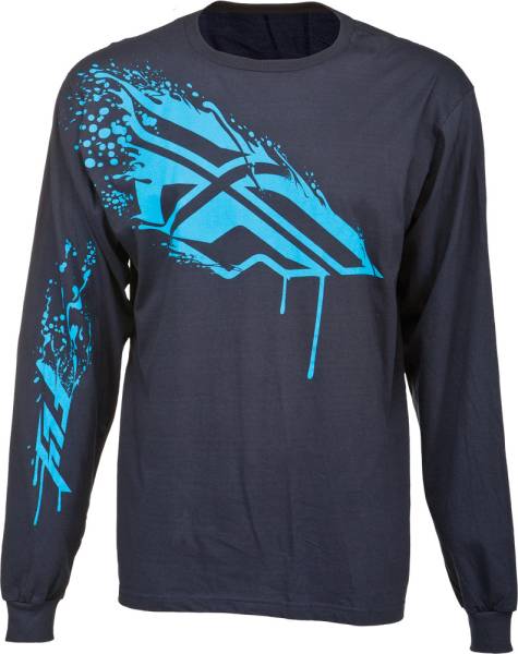 FLY RACING - INVERSION L/S TEE BLUE/LIGHT BLUE 2X - Image 1