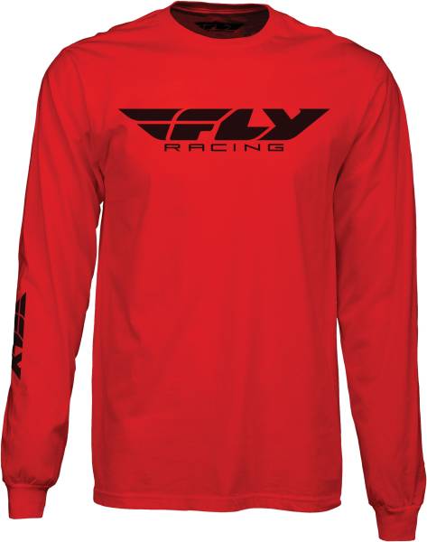 FLY RACING - FLY CORPORATE L/S TEE RED 2X - Image 1