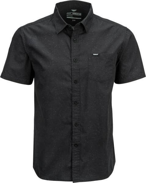 FLY RACING - FLY BUTTON UP SHIRT BLACK 2X - Image 1