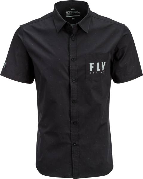 FLY RACING - FLY PIT SHIRT BLACK 2X - Image 1