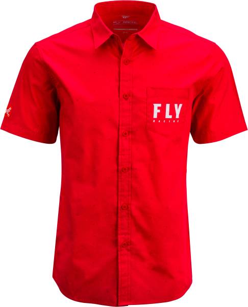 FLY RACING - FLY PIT SHIRT RED 2X - Image 1