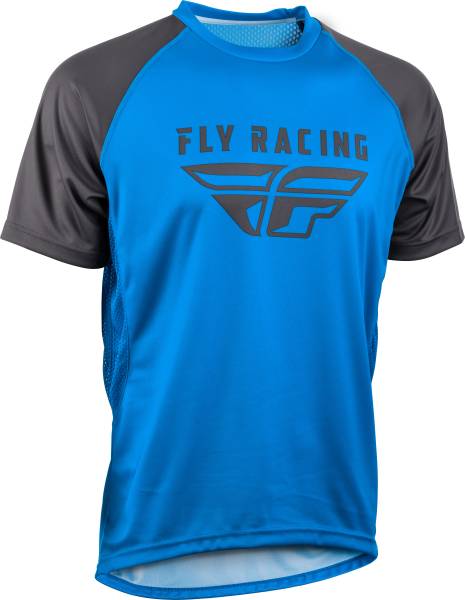 FLY RACING - SUPER D JERSEY BLUE/CHARCOAL GREY LG - Image 1