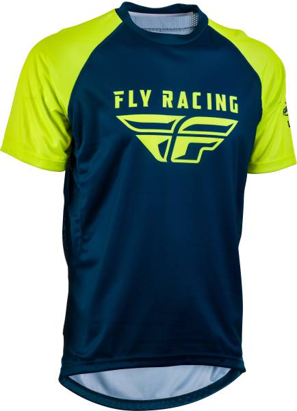 FLY RACING - SUPER D JERSEY NAVY/HI-VIS LG - Image 1