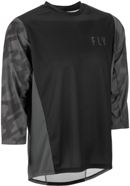 FLY RACING - RIPPA 3/4 SLEEVE JERSEY BLACK/GREY CAMO 2X - Image 1