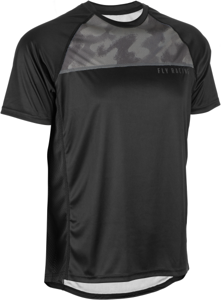 FLY RACING - SUPER D JERSEY BLACK/CAMO LG - Image 1