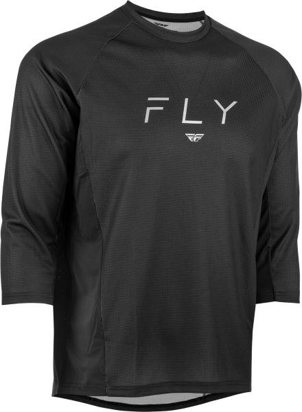 FLY RACING - RIPA 3/4 SLEEVE JERSEY BLACK/GREY 2X - Image 1