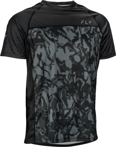 FLY RACING - SUPER D JERSEY DARK GREY CAMO/BLACK LG - Image 1