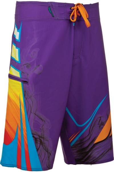 FLY RACING - ACETYLENE BOARD SHORT PURPLE/ORANGE SZ 28 - Image 1