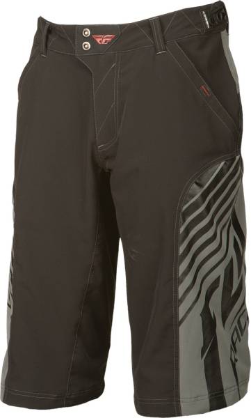 FLY RACING - SUPER-D SHORT BLACK/GREY SZ 28 - Image 1