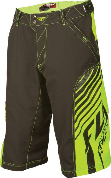 FLY RACING - SUPER-D SHORT BLACK/HI-VIS SZ 28 - Image 1