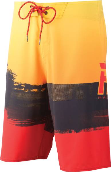 FLY RACING - FLY PAINT SLINGER BOARDSHORTS RED/YELLOW SZ 28 - Image 1