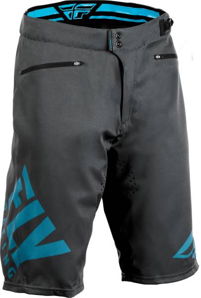 FLY RACING - FLY RADIUM SHORTS CHARCOAL GREY/BLUE SZ 28 - Image 1