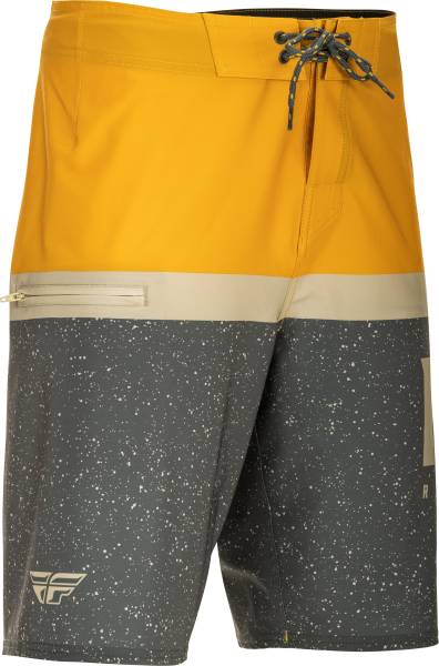 FLY RACING - FLY BOARDSHORTS MUSTARD/GREY SZ 28 - Image 1