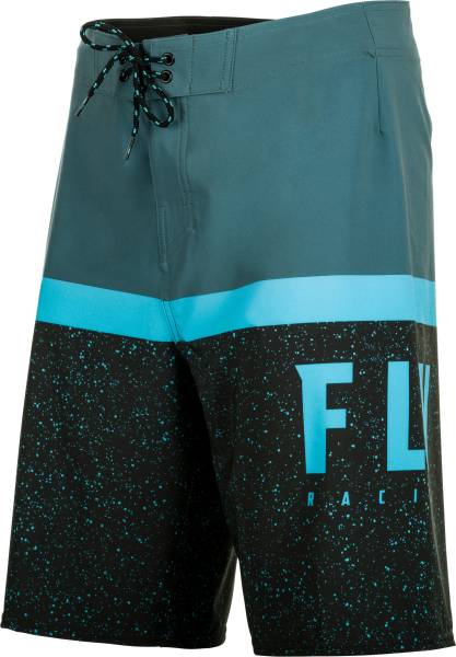 FLY RACING - FLY BOARDSHORTS BLUE/BLACK SZ 28 - Image 1