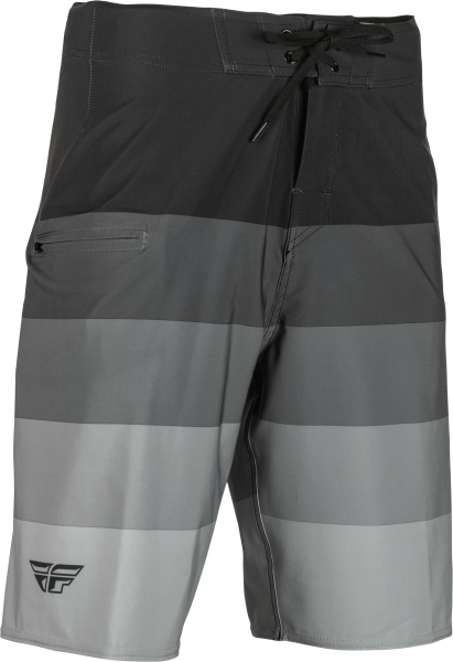 FLY RACING - FLY BOARDSHORTS BLACK/GREY SZ 28 - Image 1