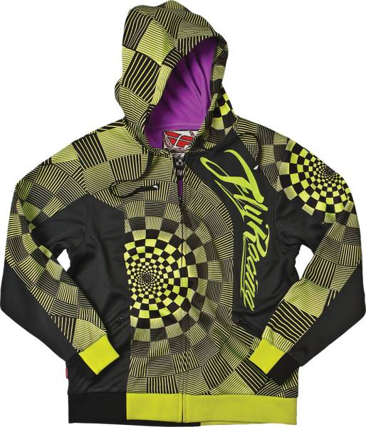 FLY RACING - VANHOODIE HOODY YELLOW/BLACK 2 X - Image 1