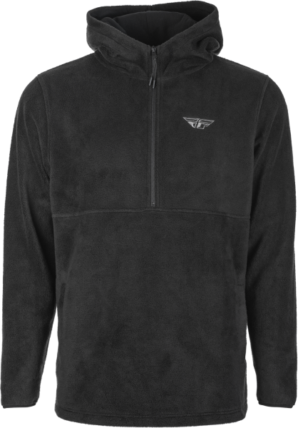 FLY RACING - FLY HALF ZIP PULLOVER HOODIE BLACK 2X - Image 1