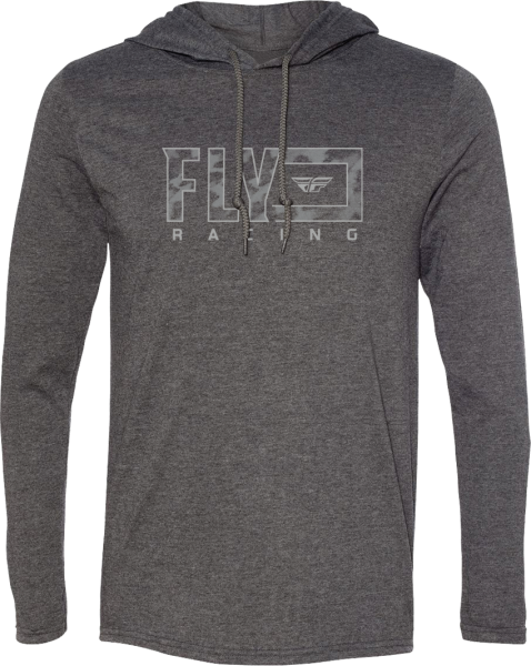 FLY RACING - FLY FINISH LINE HOODIE DARK GREY HEATHER 2X - Image 1