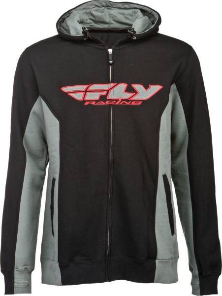 FLY RACING - STANDARD HOODY BLACK/GREY L - Image 1