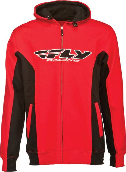 FLY RACING - STANDARD HOODY BLACK/RED X - Image 1