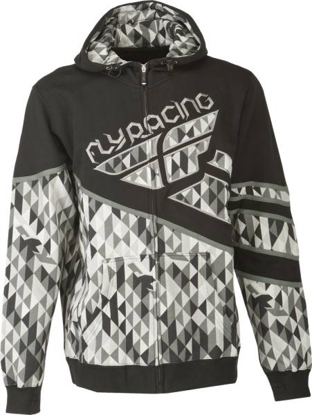 FLY RACING - KINETIC HOODY BLACK/GREY 2X - Image 1