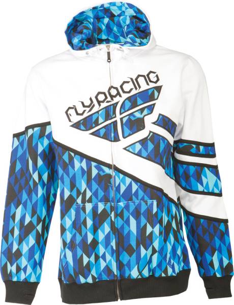 FLY RACING - KINETIC HOODY BLUE/WHITE 2X - Image 1