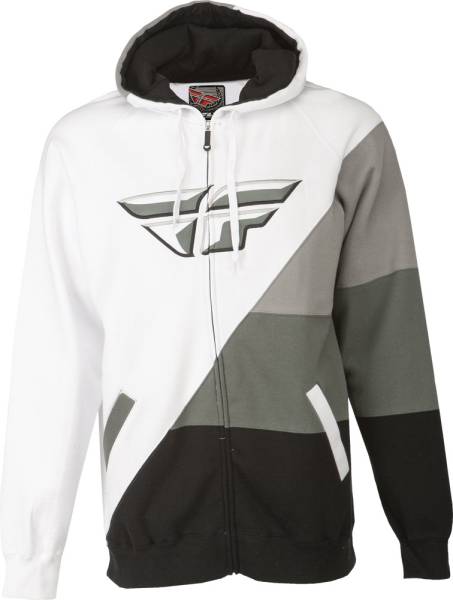 FLY RACING - PANIC HOODY BLACK/WHITE L - Image 1