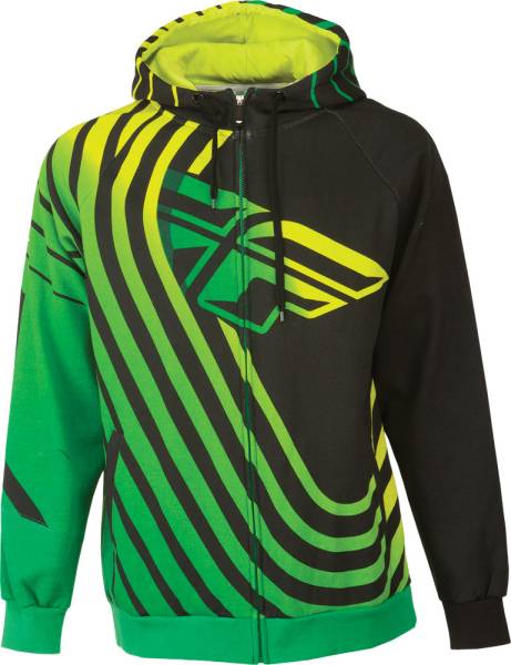 FLY RACING - SONAR HOODY GREEN/BLACK 2X - Image 1