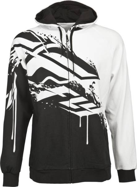 FLY RACING - INVERSION HOODY BLACK/WHITE 2X - Image 1