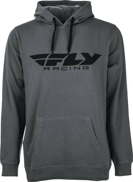 FLY RACING - FLY CORPORATE PULLOVER HOODIE CHARCOAL 2X - Image 1