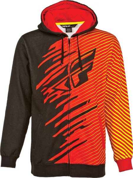 FLY RACING - SHOCK HOODY RED/BLACK 2X - Image 1