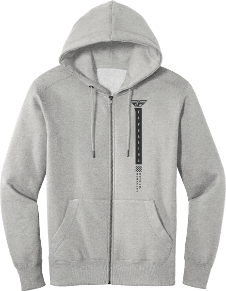 FLY RACING - FLY PODIUM HOODIE GREY HEATHER/BLACK 2X - Image 1