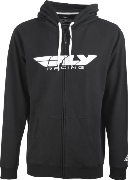 FLY RACING - FLY CORPORATE ZIP UP HOODIE BLACK 2X - Image 1