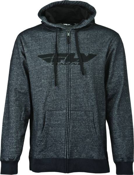 FLY RACING - CORPORATE ZIP UP HOODIE BLACK DENIM 2X - Image 1