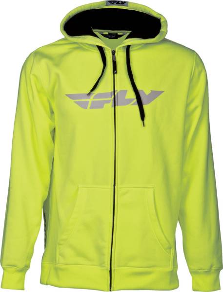 FLY RACING - CORPORATE ZIP UP HOODIE HI-VIS 2X - Image 1