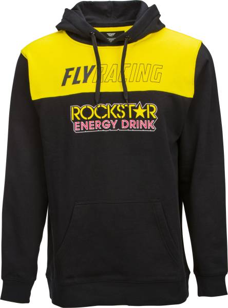 FLY RACING - FLY ROCKSTAR PULLOVER HOODIE BLACK/YELLOW/RED 2X - Image 1