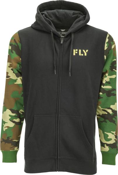 FLY RACING - FLY CAMO ZIP UP HOODIE CAMO/BLACK 2X - Image 1